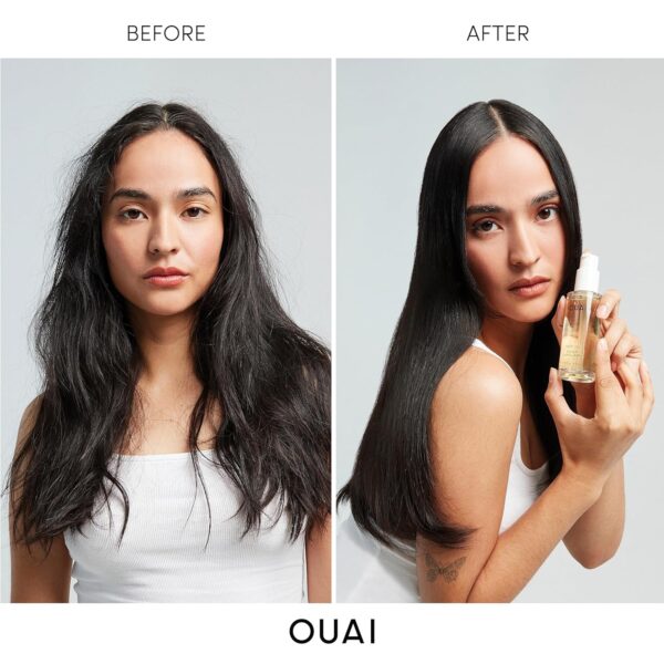 OUAI Hair Oil Travel Size - Hair Heat Protectant Oil for Frizz Control - Adds Shine and Smooths Split Ends - Color Safe Formula - Paraben, Phthalate and Sulfate Free (0.45 oz) - Image 7